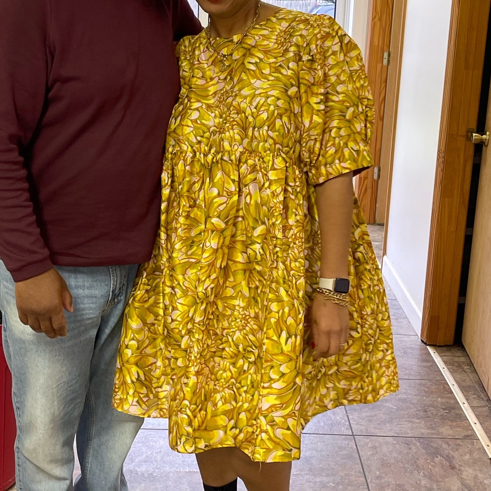 Mum Floral Print Puff Sleeve Mini Dress - Kika Vargas x Target